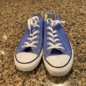 Blue converse sneakers